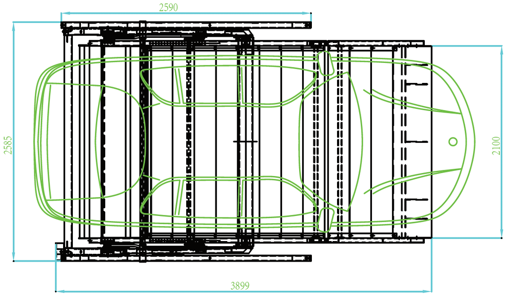 TPTP-2 Парковочный электрогидравлический подъемник