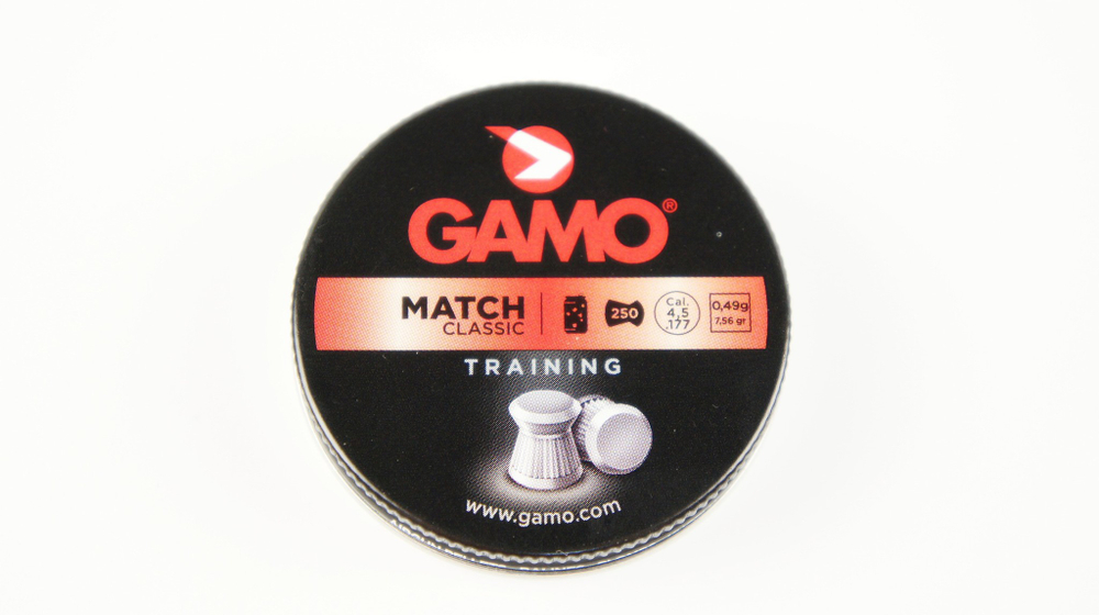 GAMO MATCH 4.5mm 0,49г. (250шт.) пули пневматические