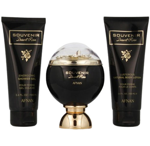 Afnan Souvenir Desert Rose EDP 100 ml + SG 100 ml + BL 100 ml