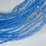 Хрустальные бусины, оттенок "Голубой", 3*2мм, рондель