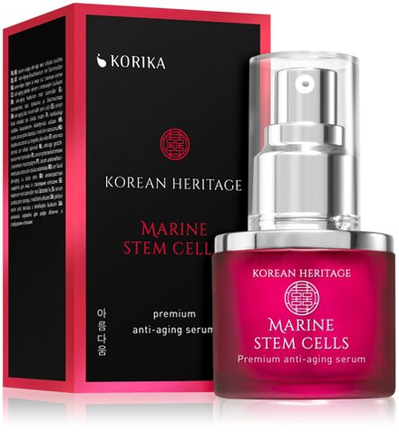 KORIKA Korean Heritage Marine Stem Cells Premium Anti-aging Serum - антивозрастная сыворотка со стволовыми клетками /  Anti-Ageing Face Serum 30  ml  / GTIN 3760275386311