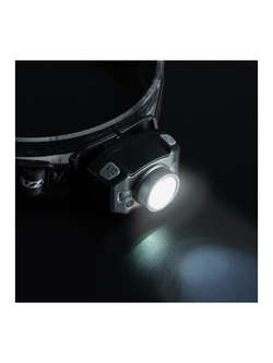 Фонарь аккумуляторный налобный AccuH1-L5WZ-bk zoom LED 5Вт + 2хRED SMD IP54 5 режимов: 100проц. 180лм 3.5ч/50проц. 110лм 5.5ч/30проц. 65лм 15ч/красн. 28ч/мигающ. красн. 12ч аккум. 0.8А.ч управл. жестами черн./сер. JazzWay 5036642