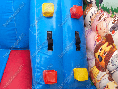 Детский надувной батут "Попугайчики", размер 3,5*3*2,7 м