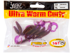 Слаги съедобные искусственные LJ Pro Series ULTRAWORM CURLY 2,0in (05.00)/S13 9шт.