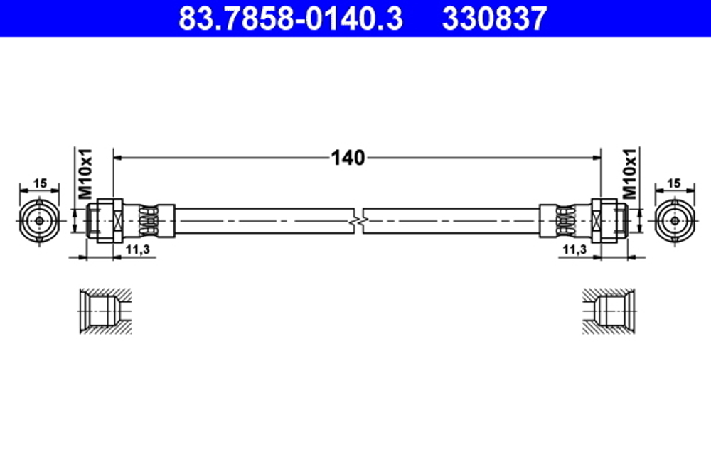 ATE - 83785801403-ATE - Brake Hose