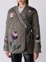 Телогрейка FLOWERS, хаки