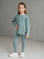 Спортивный костюм для девочки на весну с леггинсами