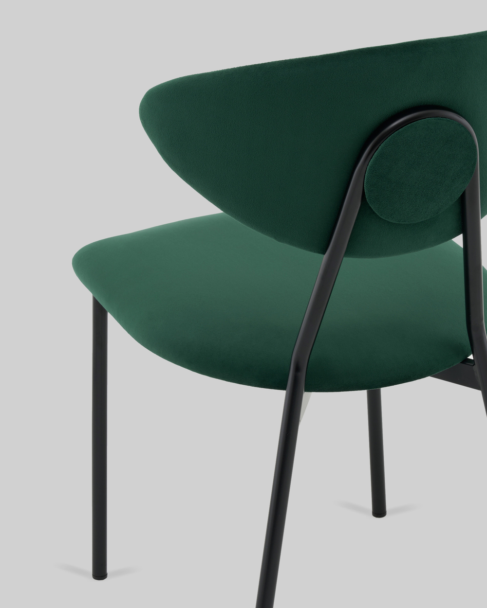 Стул обеденный Квинси велюр зеленый