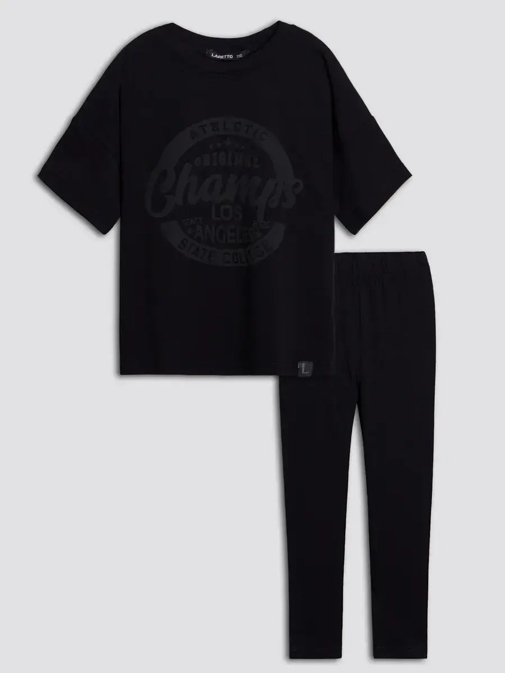 Костюм для девочки летний с леггинсами