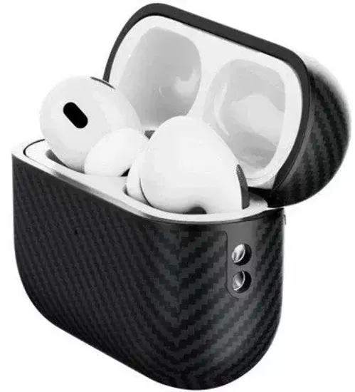 Описание Чехол PITAKA MagEZ Case для AirPods Pro 2 черно-серый кевлар