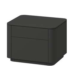 Тумба прикроватная Tammi 2 ящика ширина 50 см (черный)
