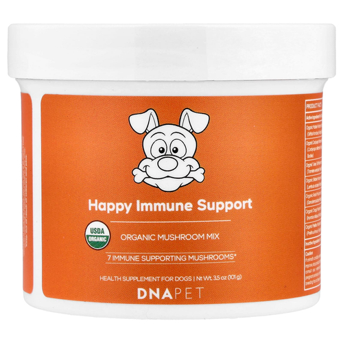 Codeage, ДНК Pet, Happy Immunity, органическая смесь грибов, для собак, 101 г (3,5 унции)