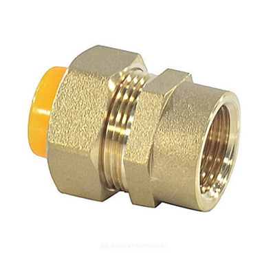 Муфта латунь 15Aх1/2" обжим/ВР для газоснабжения STAHLMANN SSFG1501/2BGZ