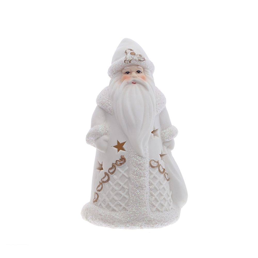 GAEM Фигурка декоративная "Санта" с подсветкой (2xLR44), L6, L6,5 W6 H12 см, 2в.