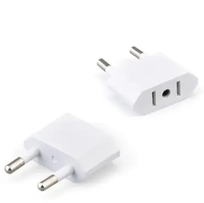 Адаптер переходник белый универсальный на евровилку, на евро розетку, для американской, китайской вилки