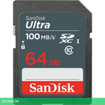 Карта памяти SanDisk Ultra SDXC 64GB (SDSDUNR-064G-GN3IN)