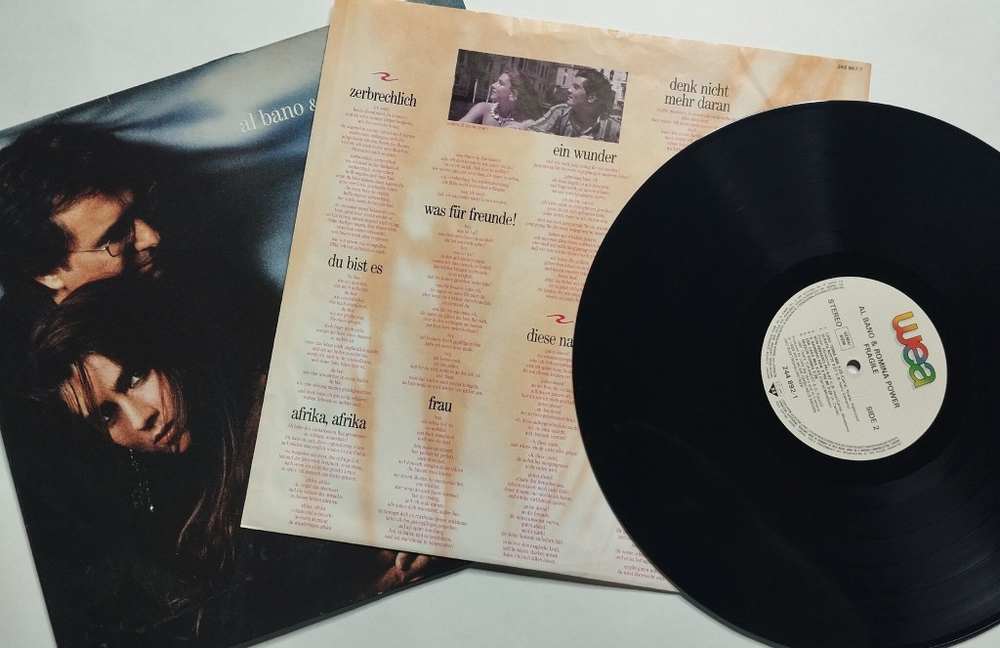 Винтажная виниловая пластинка LP Al Bano and Romina Power Fragile (Germany 1989)