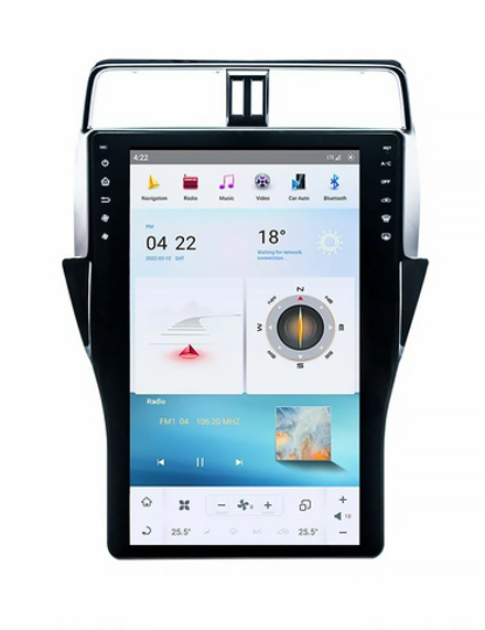 Автомагнитола Тесла стиль для Toyota Land Cruiser Prado 150 2018-2022