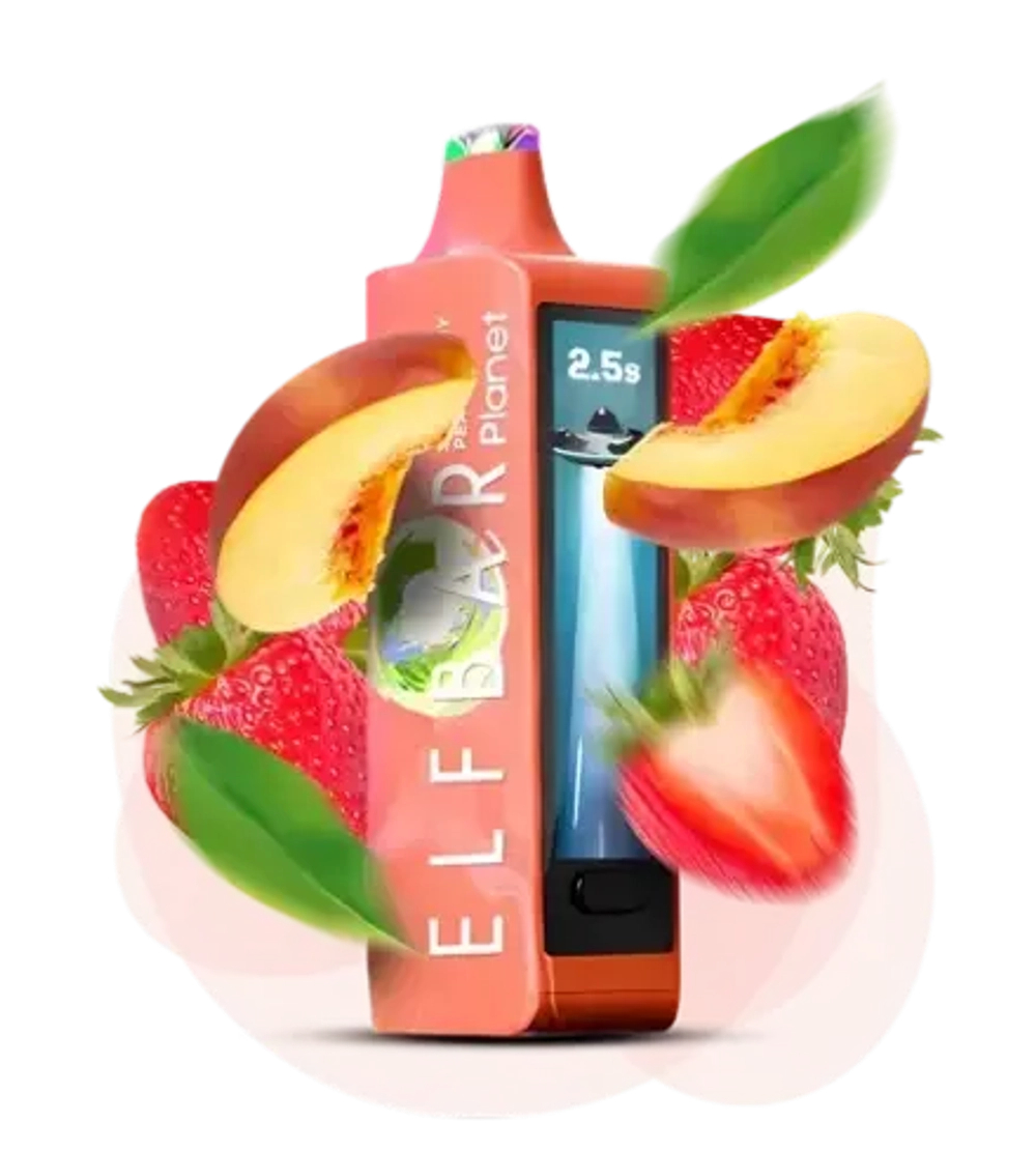 Elf Bar Planet 25000 - Strawberry Peach (5% nic)