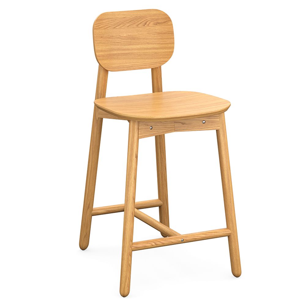 Стул полубарный Saga, ясень