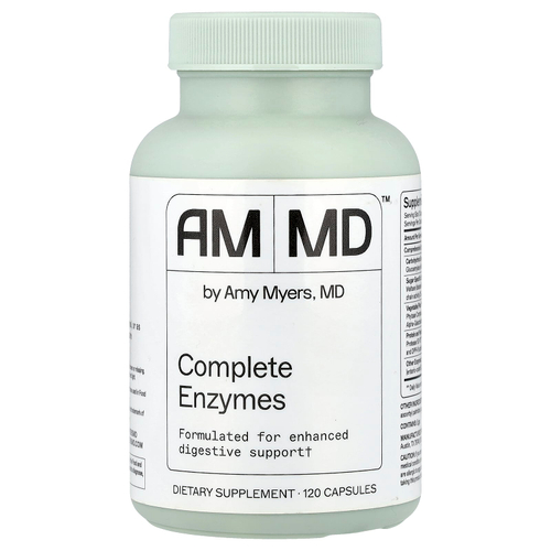 Amy Myers MD, комплекс ферментов, 120 капсул (750 мг в 1 капсуле)