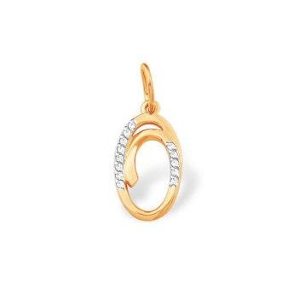 Подвеска из золота с фианитами