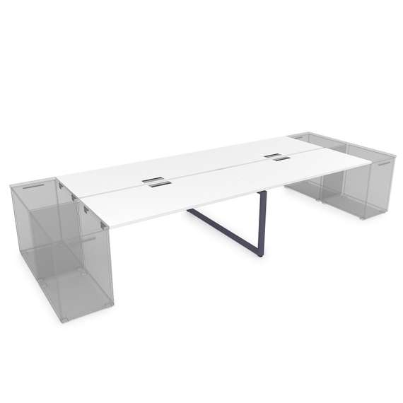 СТБД-О.978 Стол системы БЕНЧ на 4 рабочих места, приставной (2400*1435*750)