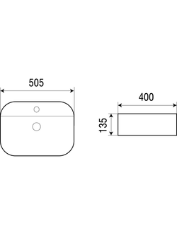 Раковина подвесная WeltWasser WW ELBACH 2231 505х400х135