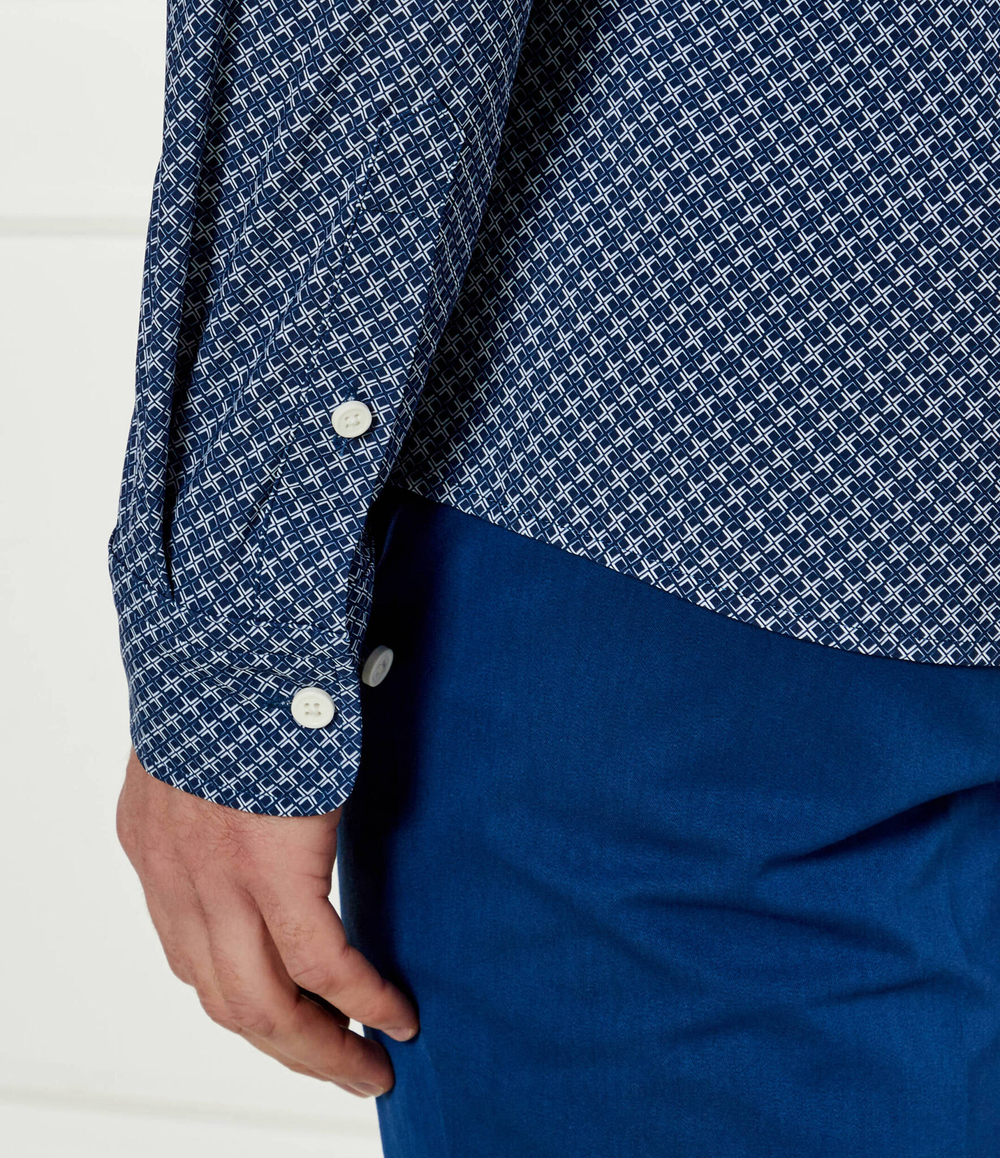 Рубашка P-ROAN-kent-C1-233 BOSS BLACK - темно-синий(50527532)