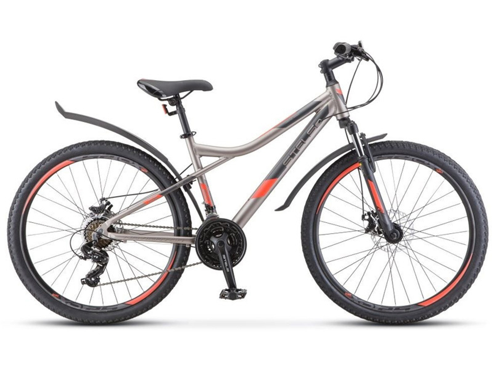Велосипед 26" Stels Navigator-610 MD р.14" серый/красный