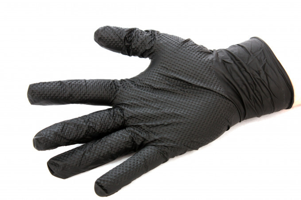 Glosswork Nythril Gloves Прочные нитриловые перчатки с текстурой, цвет черный/50 шт, L