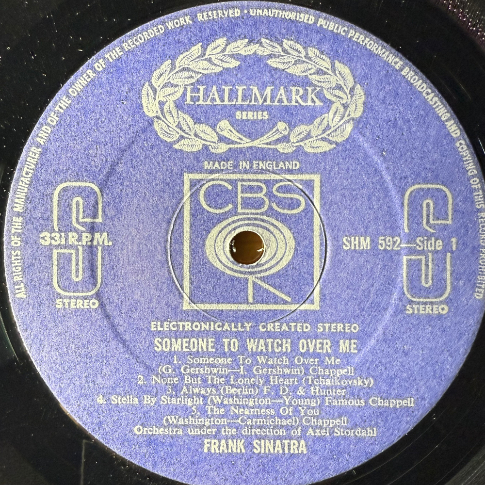 Frank Sinatra - Someone To Watch Over Me (Англия 1968г.)