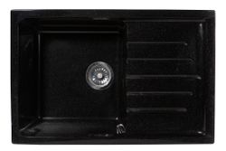 Мойка каменная S-12 глянец (Sim Gran), Черный