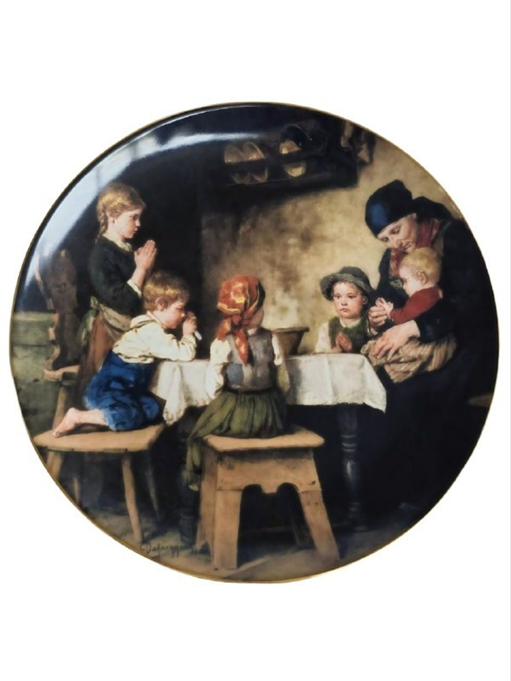 Тарелка декоративная "Застольная молитва" Австрия