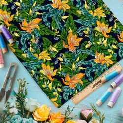 Ткань Ниагара Софт цветочный хаос