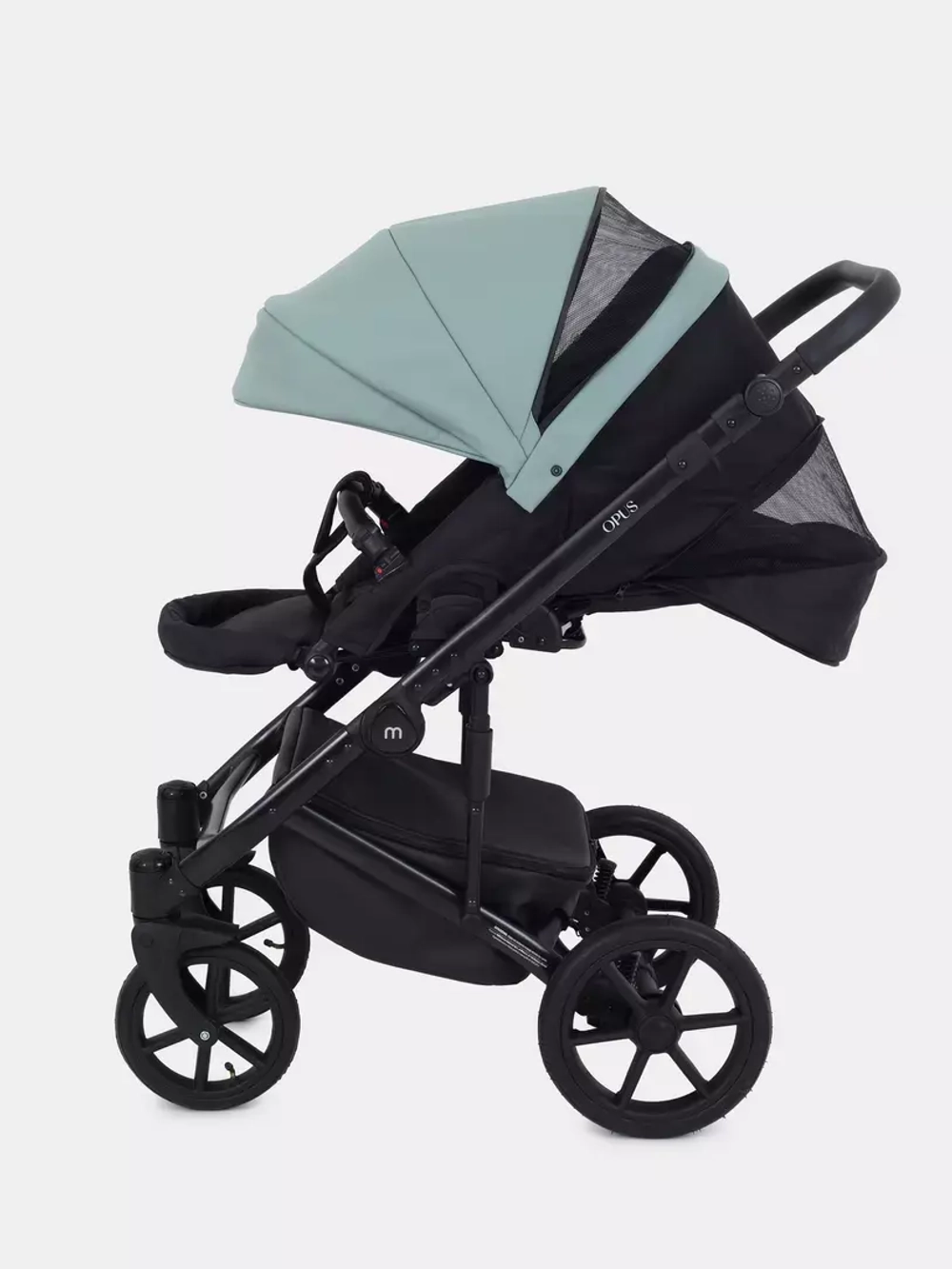 Коляска универсальная 3 в 1 Mowbaby Opus/экокожа