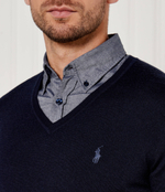 Шерстяной свитер POLO RALPH LAUREN - темно-синий(710946142)