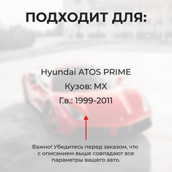 Ремкомплект ограничителей дверей Hyundai ATOS PRIME MX (2 двери, тип 10) 1999-2011
