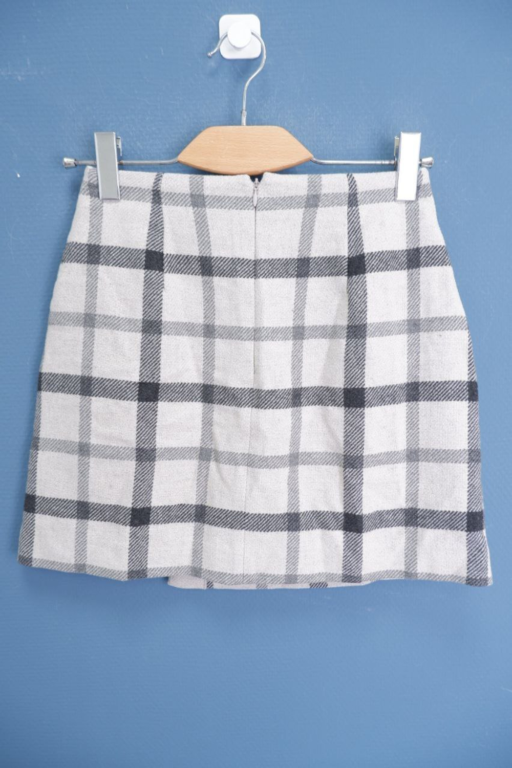 Юбка теплая в клетку 40 размер