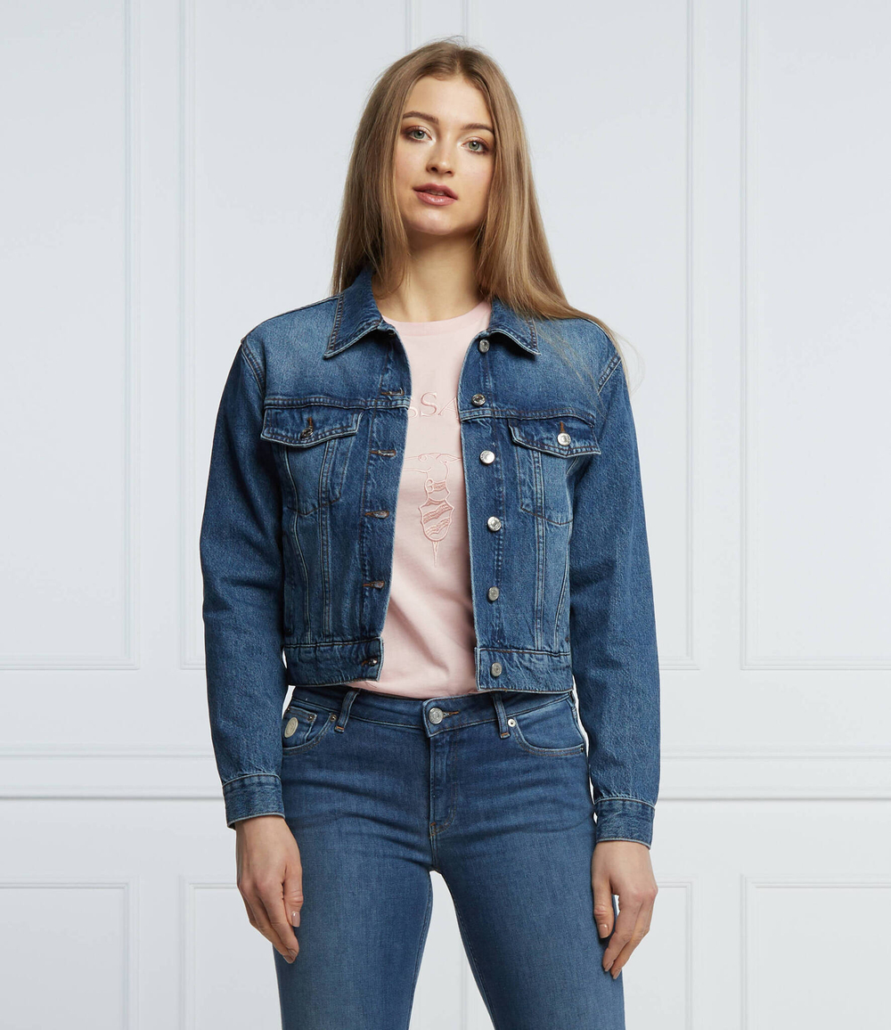 джинсовая куртка Trussardi - темно-синий(56S00754 1T005800)