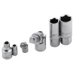 Набор инструментов, 1/4", 1/2", Cr-V, S2, усиленный кейс, 119 предметов Stels