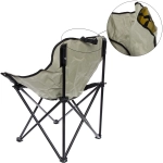 Кресло складное до 100 кг TJ-2000, 60*46*70 см, цвет: светло-серый