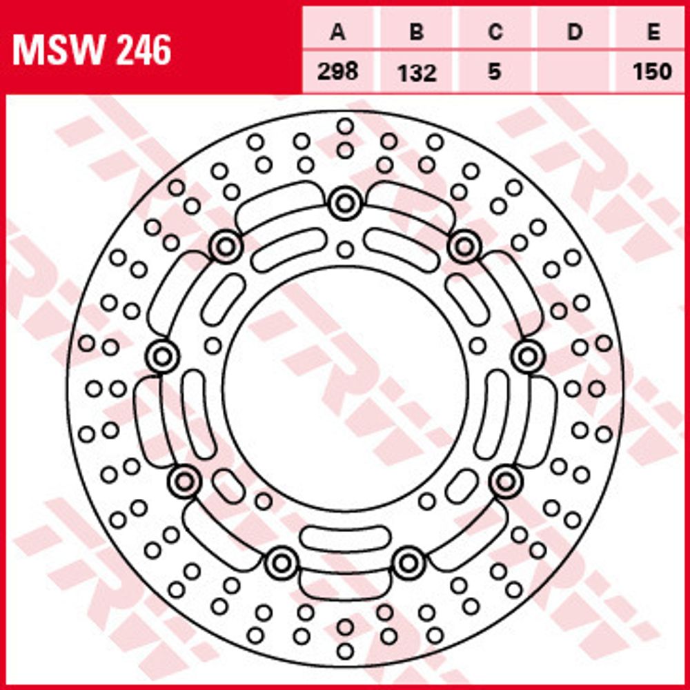 Диск тормозной TRW MSW246