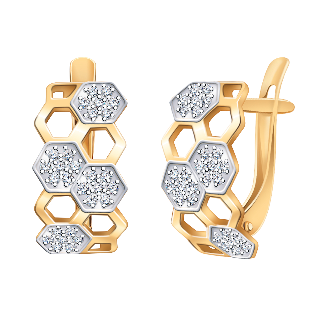 Серьги из золота 585 пробы