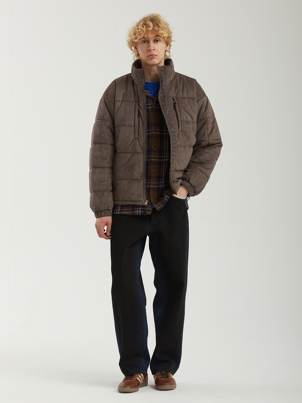 Мужская Куртка Faux Suede