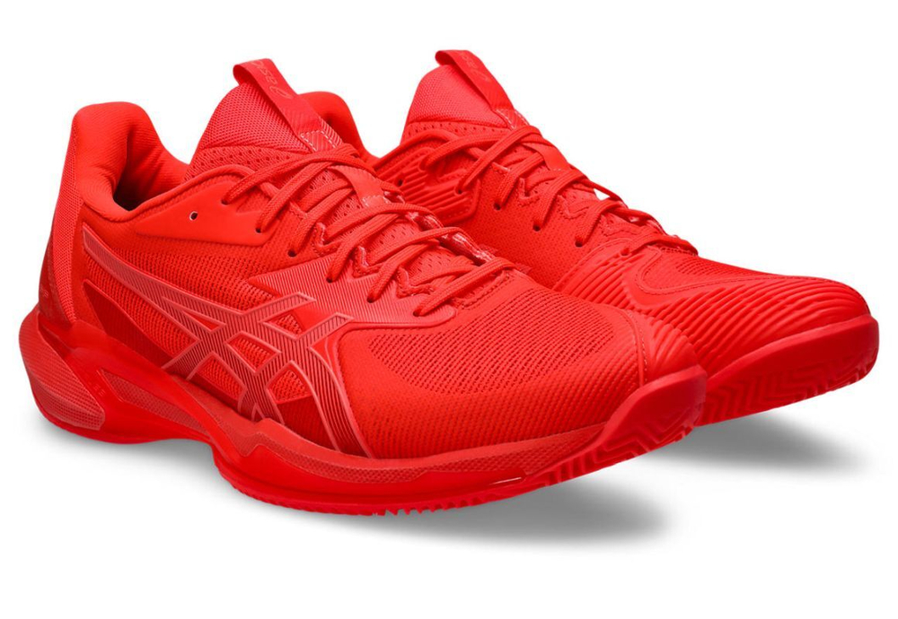 Мужские кроссовки теннисные Asics Solution Speed FF 3 Clay - ярко-красный/пылающий коралловый
