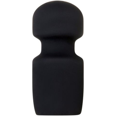 Золотистая вибропуля с 3 черными насадками Glam Squad (Цвет: золотистый с черным)