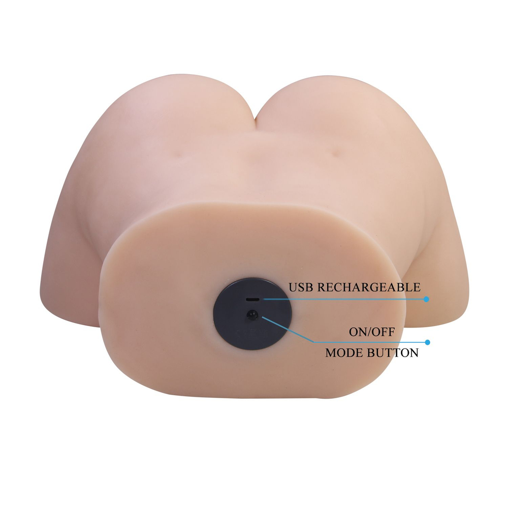 Телесный мастурбатор Liora с вибрацией (Цвет: телесный)