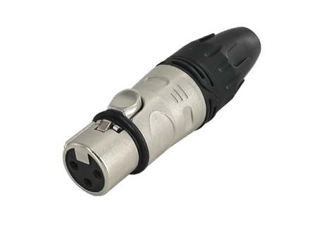 Разъём DMX кабельная розетка мама S301-WT-3P металл 3-pin