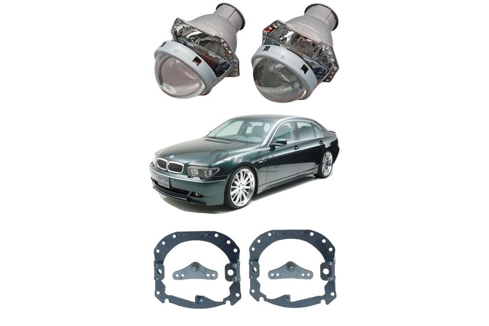 Готовый комплект для замены штатных линз Hella 2 с AFS, BMW 7 E60/E65/E66 2001-2005